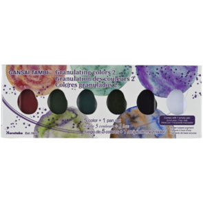 Kuretake Gansai Tambi - Granulating Colors 2 - set of 5