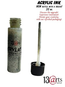 13 arts Acrylic Ink - Old Silver - 20ml