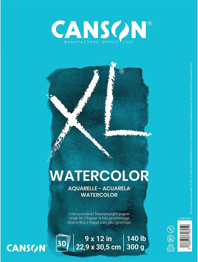Canson - XL Watercolor Paper 9 x 12 in