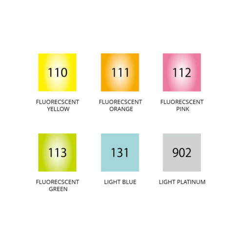 Kuretake ZIG Clean Color Dot - Single - Highlight 6 Colour Set