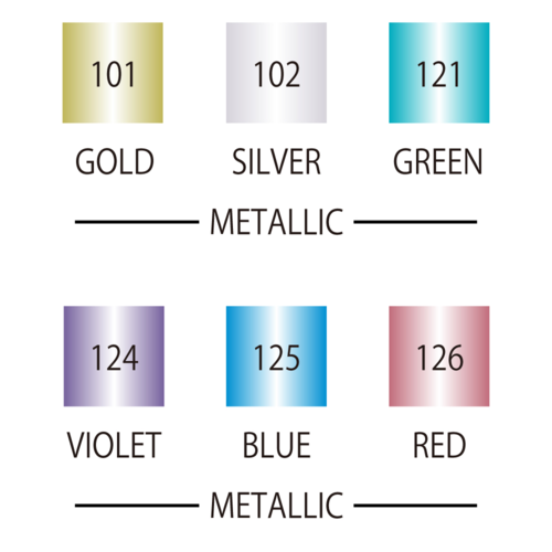Kuretake ZIG Clean Color Dot - Twin Metallic - 6 Colour Set