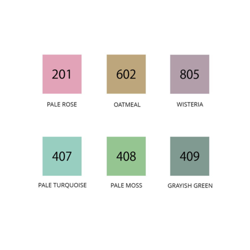 Kuretake ZIG Clean Color Dot - Single - Mild Smoky 6 Colour Set