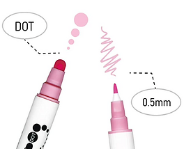 Kuretake ZIG Clean Color Dot - Twin - 6 Colour Set