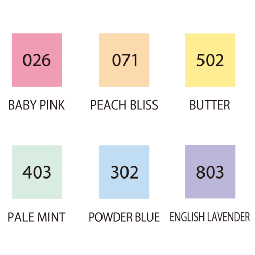 Kuretake ZIG Clean Color Dot - Single - Mild 6 Colour Set