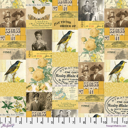 Tim Hotlz - Free Spirit Fabric - Yellow Palette Fat 1/8
