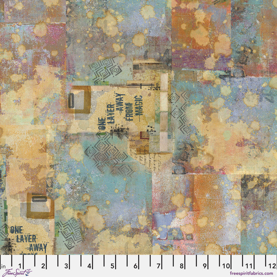 Seth Apter - Free Spirit Fabric - One Layer Away per 0.25m