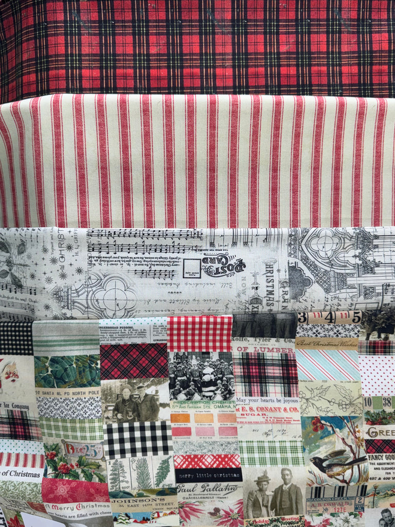 Tim Holtz Free Spirit Fabric -Christmas Palette Fat Quarter