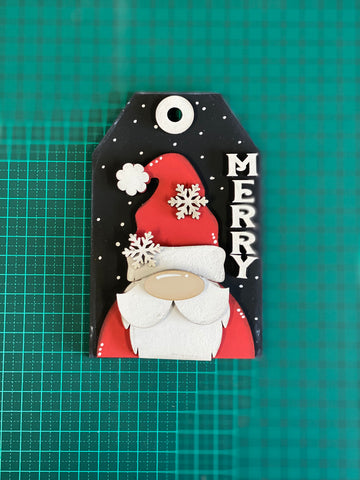 DIY Merry Santa Gnome Ornament