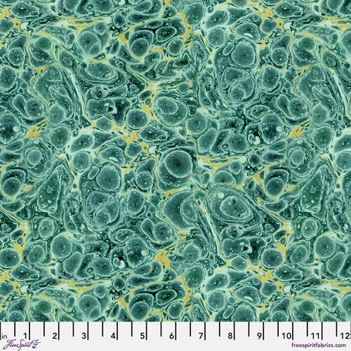 Tim Holtz - Free Spirit - Fabric - Teal Palette 1/8