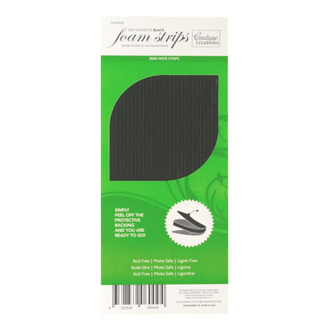 Couture Creations Foam Strips - Black