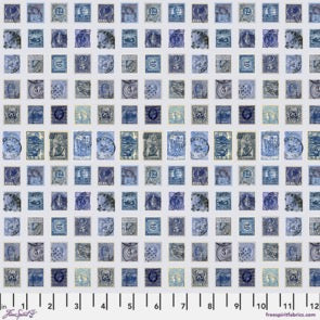 Tim Holtz - Free Spirit - Fabric - Indigo Palette 1/4