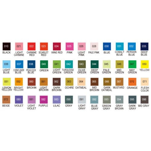 Zig Clean Color Real Brush Pens - Set 48 Colours