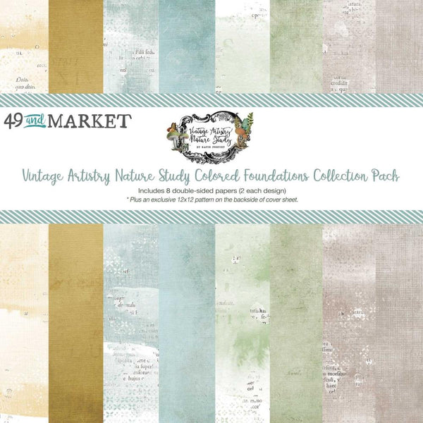49 and Market - Vintage Artistry Nature Study - 12x12Foundations Collection Pack