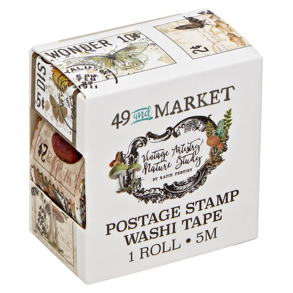 49 and Market - Vintage Artistry Nature Study - Postage Stamp Washi Tape