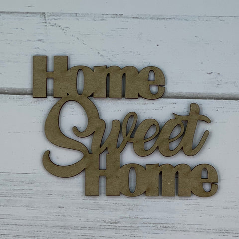 Home Sweet Home Chipboard Title