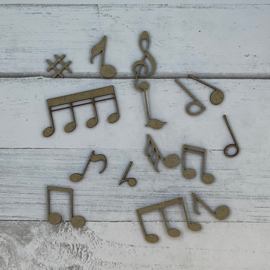 Music Notes Set - Chipboard