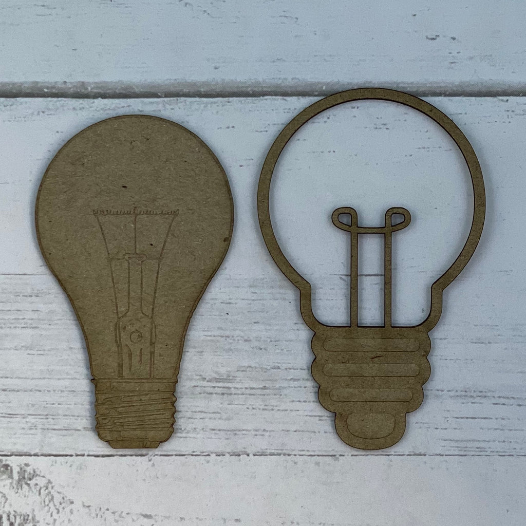 Light Bulbs Chipboard