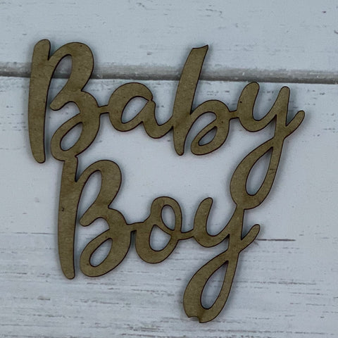 Baby Boy Chipboard Title