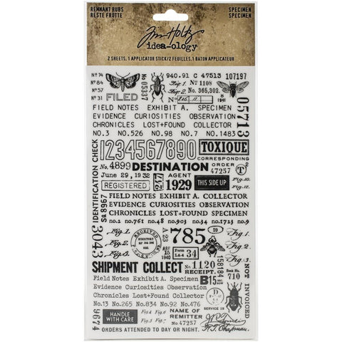 Tim Holtz - Idea-ology - Remnant Rubs - Specimen