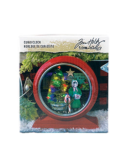Tim Holtz Idea-ology - Curio Clock - Christmas Red