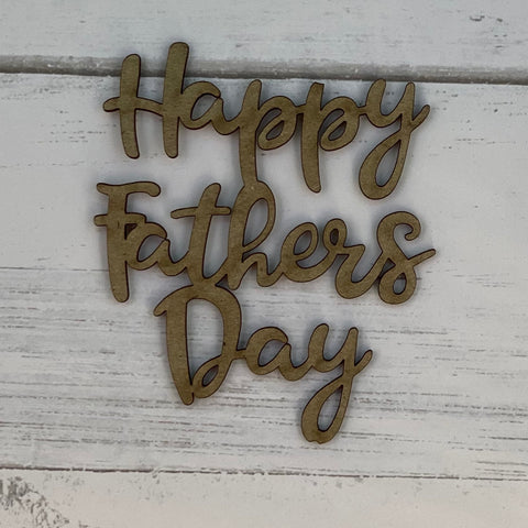 Happy Fathers Day Chipboard Title