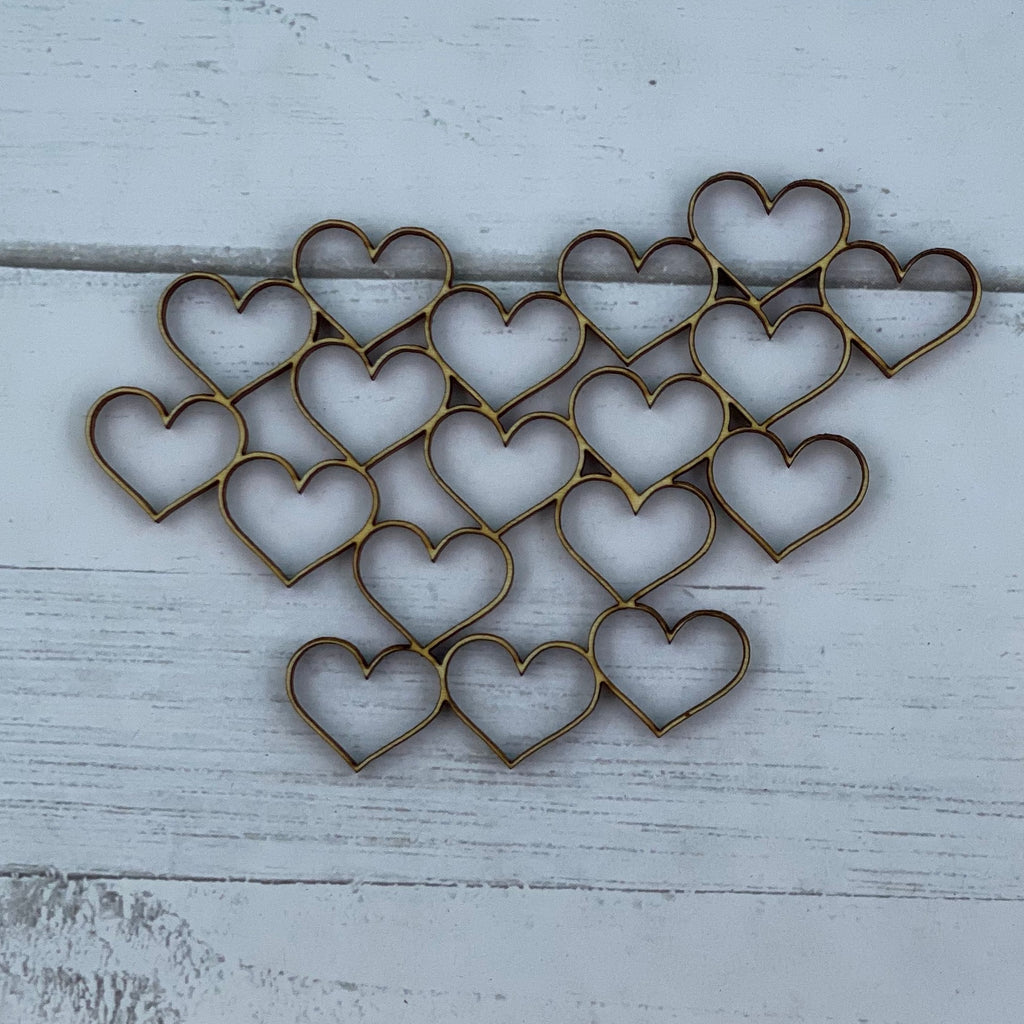 Heart Pattern - Plywood