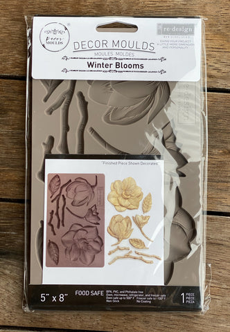 Prima Re Design Mould - Winter Blooms