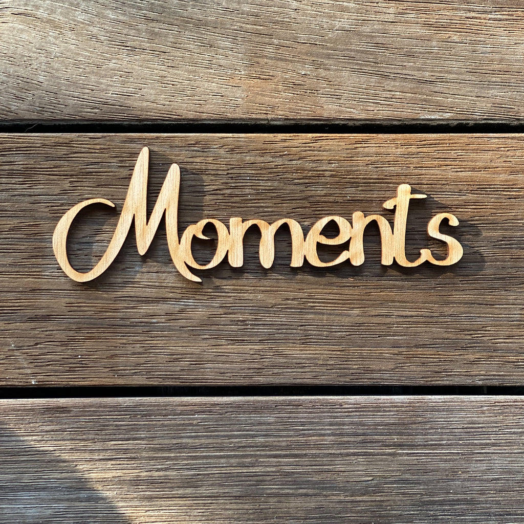 Plywood word - Moments