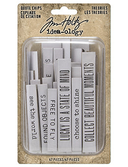 Tim Holtz - Idea-ology - Quote Chips Theories