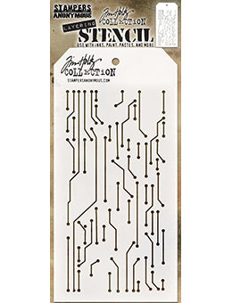 Tim Holtz Layering Stencil - Circuit