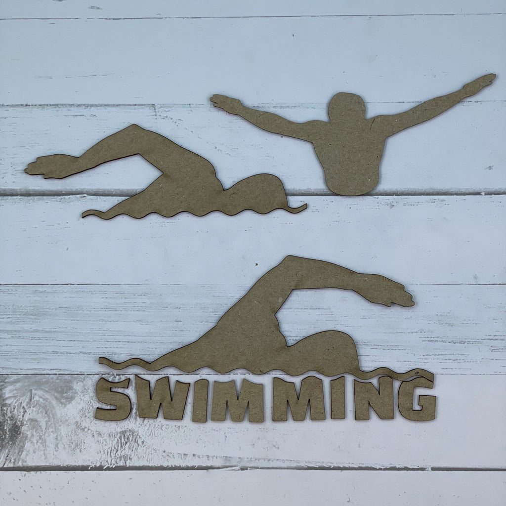 Swimming Set - Chipboard