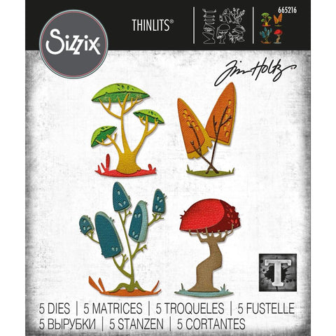 Tim Holtz Thinlits - Funky Toadstools
