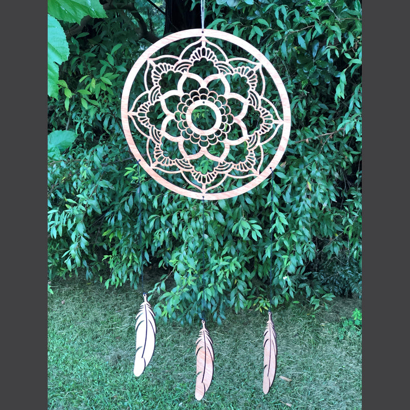 Dream Catcher with Hanging Feathers