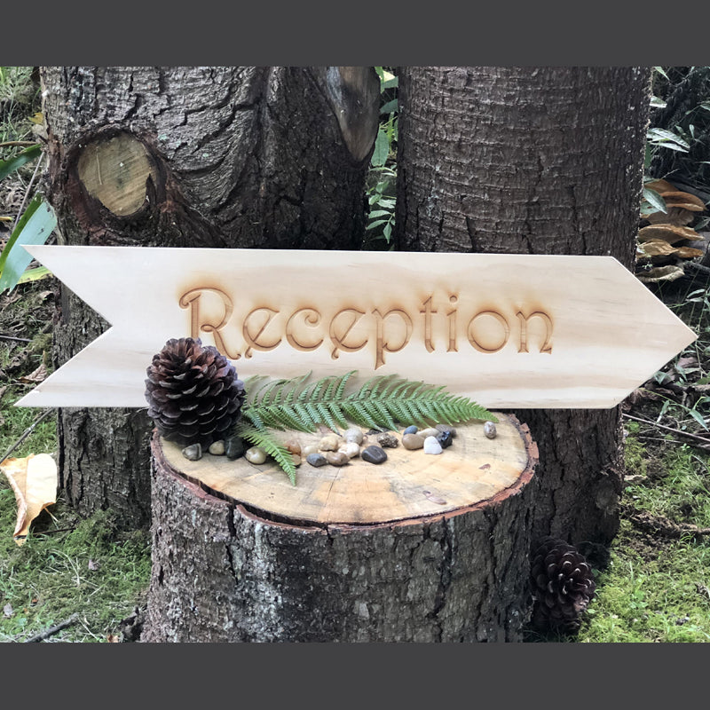 Arrow Reception Sign