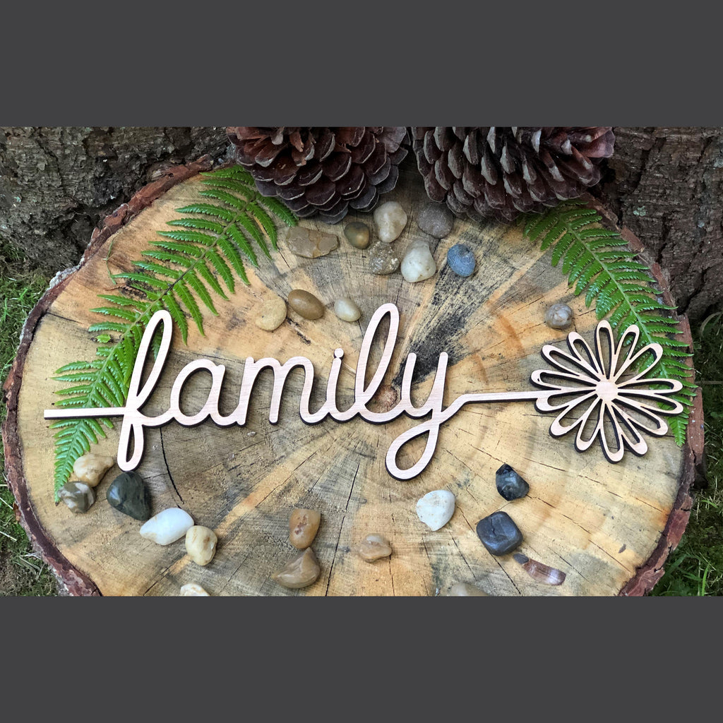 Word Flowers - Family