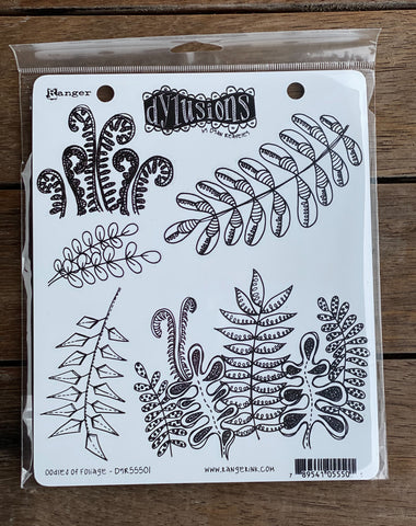 Ranger Dylusions Stamp - Oodles of Foliage