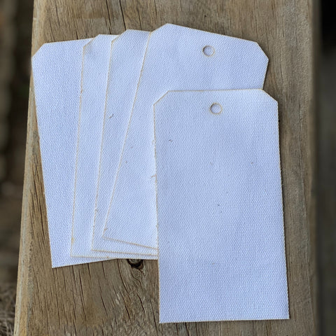 Canvas Tags - White