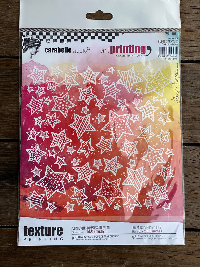 Carabelle Studios Art Printing - Rubber Texture Plate - Stargazing