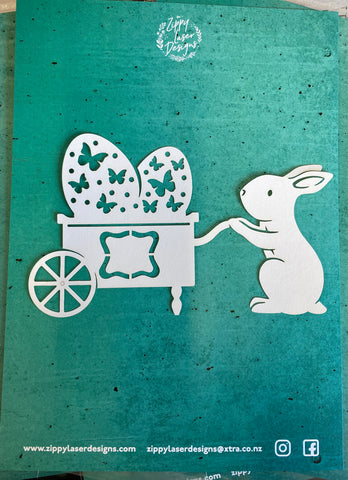 Bunnies with Cart & Eggs - Small