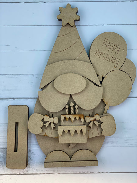 Birthday Gnome with Gift Card holder